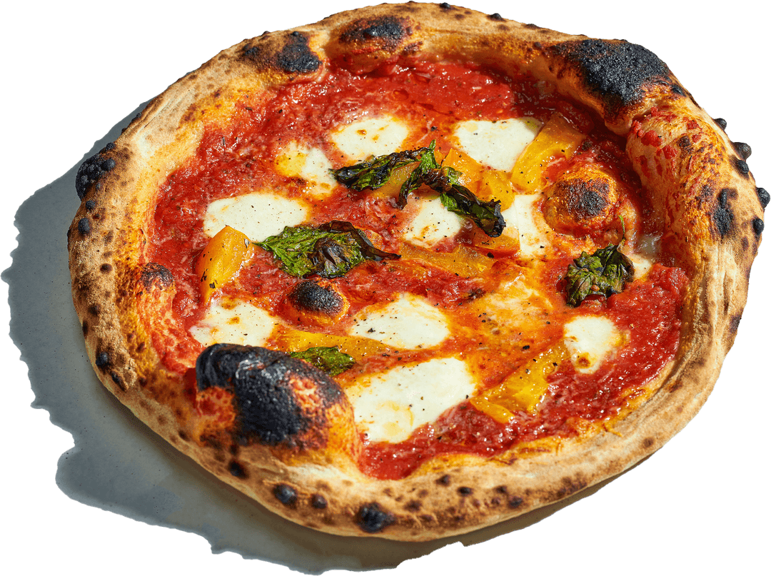 Fresh pizza, one of the many food options available