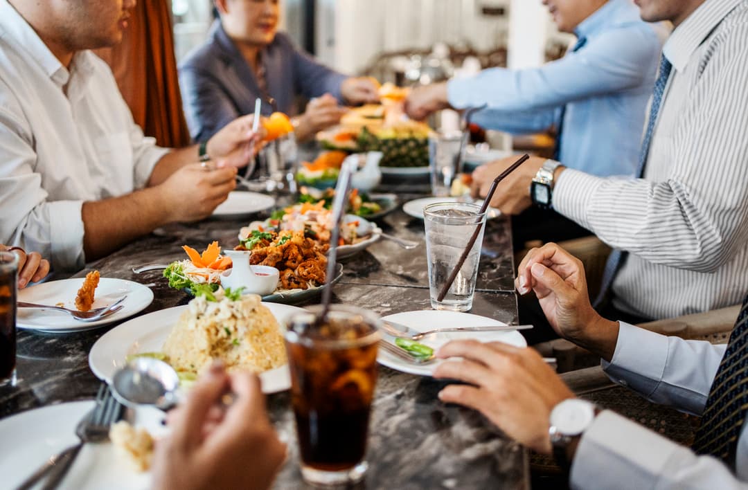A gathering of friends and family at Plaza Provisions